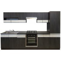 Bucatarie SARA 4A1 decor 8509 Sosna Norweska Czarna /8508 Sosna Norweska